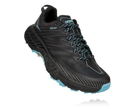 Hoka One One Speedgoat 4 Gore-tex Ženske Trail Tekaški Čevlji Temno Siva / Temno Siva SI-657193W